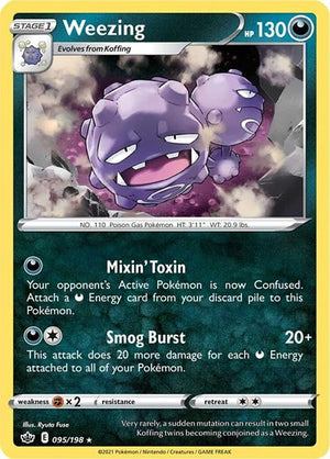 Pokemon TCG - SWSH06: Chilling Reign - Weezing - 095/198