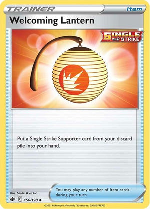 Pokemon TCG - SWSH06: Chilling Reign - Welcoming Lantern - 156/198