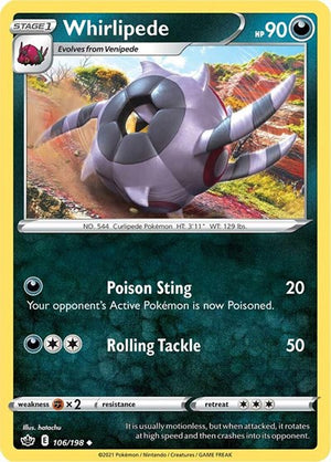 Pokemon TCG - SWSH06: Chilling Reign - Whirlipede - 106/198