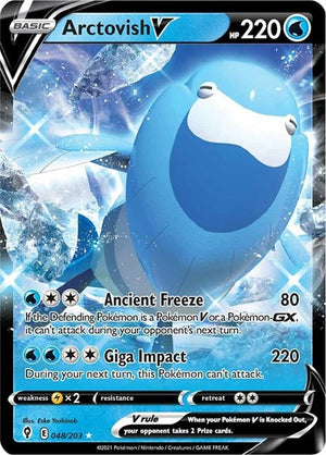 Pokemon TCG - SWSH07: Evolving Skies - Arctovish V - 048/203 - Holofoil