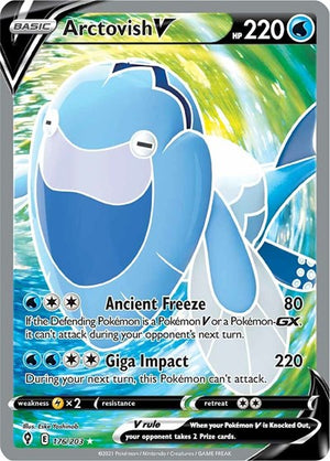Pokemon TCG - SWSH07: Evolving Skies - Arctovish V - 176/203 - Holofoil