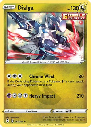Pokemon TCG - SWSH07: Evolving Skies - Dialga - 112/203 - Reverse Holofoil