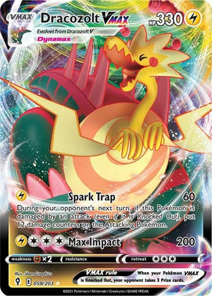 Pokemon TCG - SWSH07: Evolving Skies - Dracozolt VMAX - 059/203 - Holofoil
