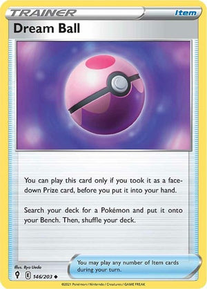 Pokemon TCG - SWSH07: Evolving Skies - Dream Ball - 146/203 - Reverse Holofoil