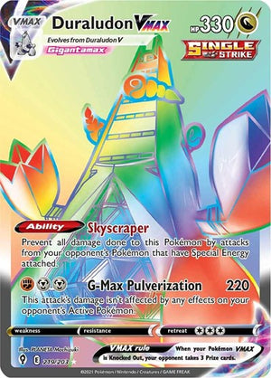 Pokemon TCG - SWSH07: Evolving Skies - Duraludon VMAX - 219/203 - Holofoil