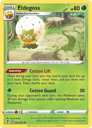 Pokemon TCG - SWSH07: Evolving Skies - Eldegoss - 016/203 - Holofoil