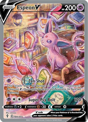 Pokemon TCG - SWSH07: Evolving Skies - Espeon V - 180/203 - Holofoil