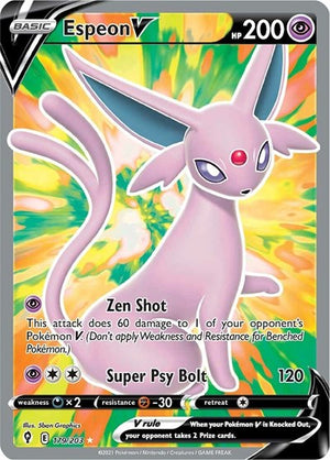 Pokemon TCG - SWSH07: Evolving Skies - Espeon V - 179/203 - Holofoil