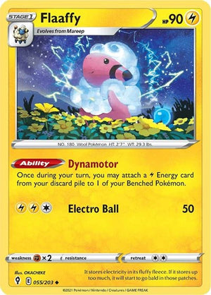 Pokemon TCG - SWSH07: Evolving Skies - Flaaffy - 055/203