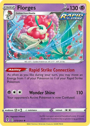 Pokemon TCG - SWSH07: Evolving Skies - Florges - 073/203 - Reverse Holofoil