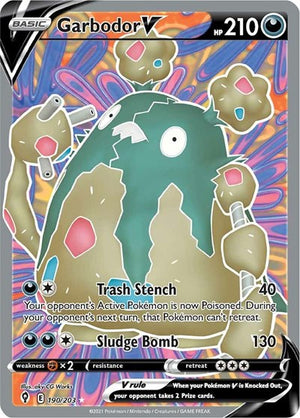 Pokemon TCG - SWSH07: Evolving Skies - Garbodor V - 190/203 - Holofoil