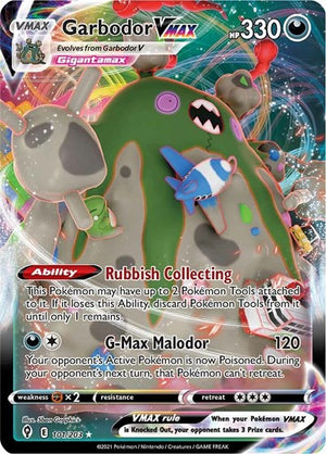 Pokemon TCG - SWSH07: Evolving Skies - Garbodor VMAX - 101/203 - Holofoil