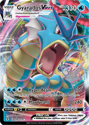 Pokemon TCG - SWSH07: Evolving Skies - Gyarados VMAX - 029/203 - Holofoil