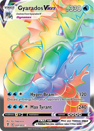 Pokemon TCG - SWSH07: Evolving Skies - Gyarados VMAX - 207/203 - Holofoil