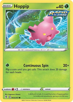 Pokemon TCG - SWSH07: Evolving Skies - Hoppip - 002/203