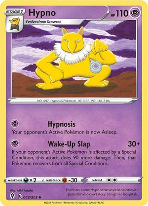 Pokemon TCG - SWSH07: Evolving Skies - Hypno - 062/203