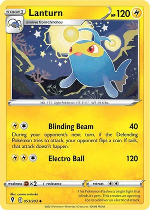 Pokemon TCG - SWSH07: Evolving Skies - Lanturn - 053/203