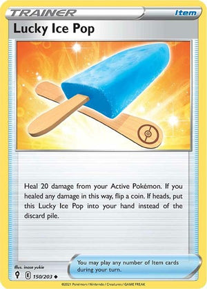 Pokemon TCG - SWSH07: Evolving Skies - Lucky Ice Pop - 150/203 - Reverse Holofoil