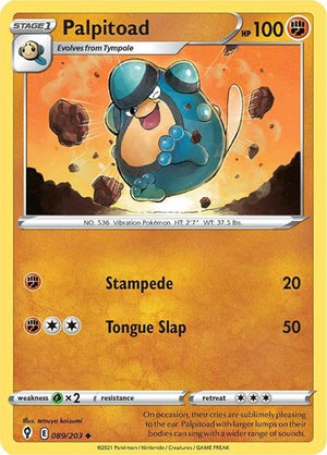 Pokemon TCG - SWSH07: Evolving Skies - Palpitoad - 089/203