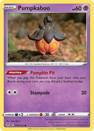 Pokemon TCG - SWSH07: Evolving Skies - Pumpkaboo - 076/203