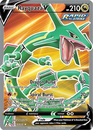 Pokemon TCG - SWSH07: Evolving Skies - Rayquaza V - 193/203 - Holofoil