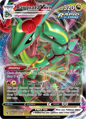 Pokemon TCG - SWSH07: Evolving Skies - Rayquaza VMAX - 111/203 - Holofoil