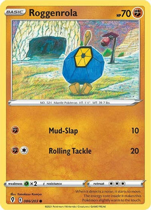 Pokemon TCG - SWSH07: Evolving Skies - Roggenrola - 086/203