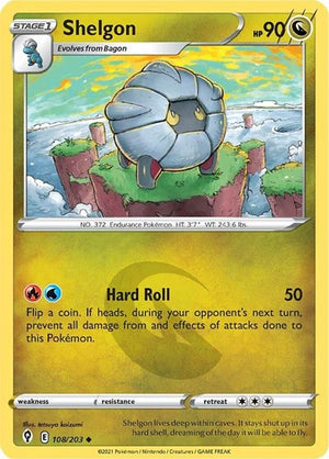 Pokemon TCG - SWSH07: Evolving Skies - Shelgon - 108/203