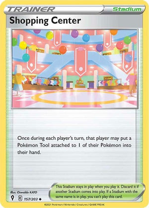 Pokemon TCG - SWSH07: Evolving Skies - Shopping Center - 157/203 - Reverse Holofoil