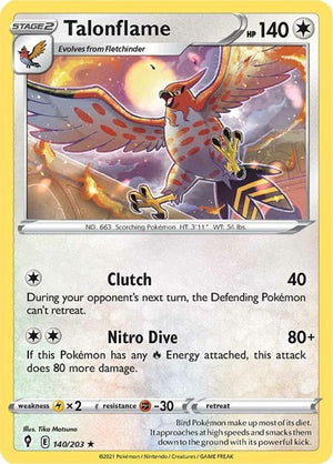 Pokemon TCG - SWSH07: Evolving Skies - Talonflame - 140/203
