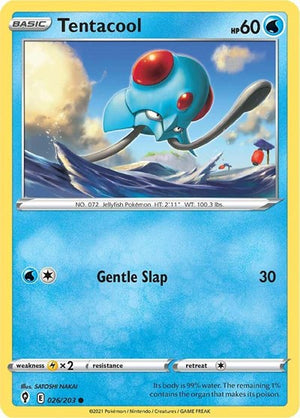 Pokemon TCG - SWSH07: Evolving Skies - Tentacool - 026/203