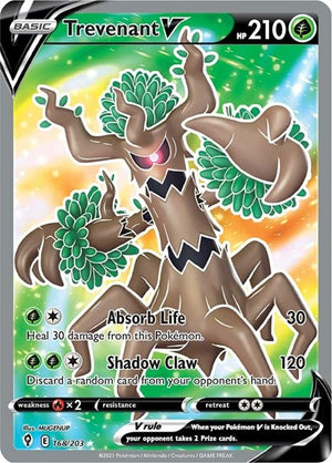 Pokemon TCG - SWSH07: Evolving Skies - Trevenant V - 168/203 - Holofoil