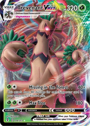 Pokemon TCG - SWSH07: Evolving Skies - Trevenant VMAX - 014/203 - Holofoil