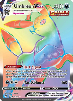 Pokemon TCG - SWSH07: Evolving Skies - Umbreon VMAX - 214/203 - Holofoil
