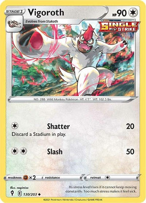 Pokemon TCG - SWSH07: Evolving Skies - Vigoroth - 130/203