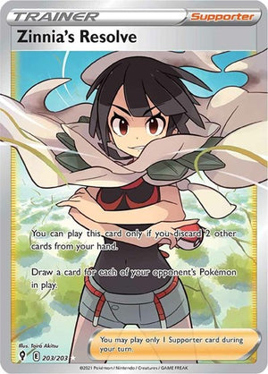 Pokemon TCG - SWSH07: Evolving Skies - Zinnia's Resolve - 203/203 - Holofoil