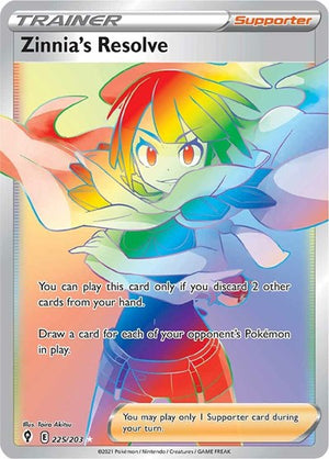 Pokemon TCG - SWSH07: Evolving Skies - Zinnia's Resolve - 225/203 - Holofoil