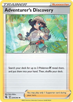 Pokemon TCG - SWSH08: Fusion Strike - Adventurer's Discovery - 224/264 - Reverse Holofoil