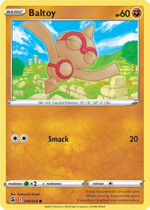Pokemon TCG - SWSH08: Fusion Strike - Baltoy - 144/264