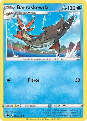 Pokemon TCG - SWSH08: Fusion Strike - Barraskewda - 083/264