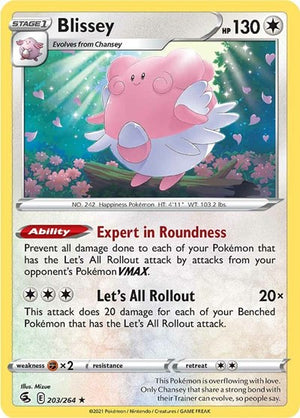 Pokemon TCG - SWSH08: Fusion Strike - Blissey - 203/264