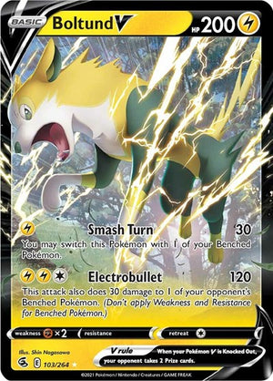 Pokemon TCG - SWSH08: Fusion Strike - Boltund V - 103/264 - Holofoil
