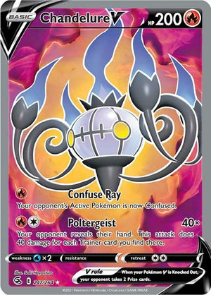 Pokemon TCG - SWSH08: Fusion Strike - Chandelure V - 247/264 - Holofoil