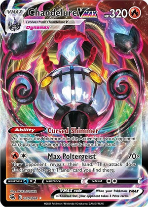 Pokemon TCG - SWSH08: Fusion Strike - Chandelure VMAX - 040/264 - Holofoil