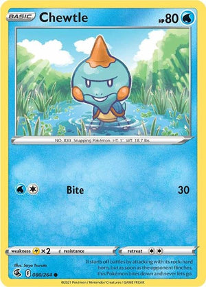 Pokemon TCG - SWSH08: Fusion Strike - Chewtle - 080/264
