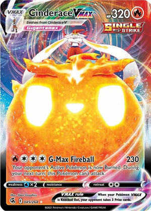 Pokemon TCG - SWSH08: Fusion Strike - Cinderace VMAX - 045/264 - Holofoil