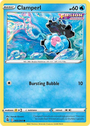 Pokemon TCG - SWSH08: Fusion Strike - Clamperl - 065/264