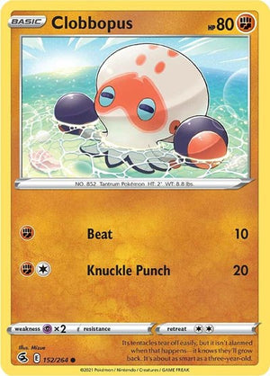 Pokemon TCG - SWSH08: Fusion Strike - Clobbopus - 152/264