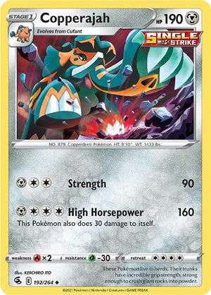 Pokemon TCG - SWSH08: Fusion Strike - Copperajah - 192/264