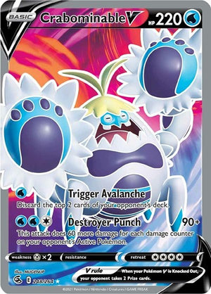 Pokemon TCG - SWSH08: Fusion Strike - Crabominable V - 248/264 - Holofoil